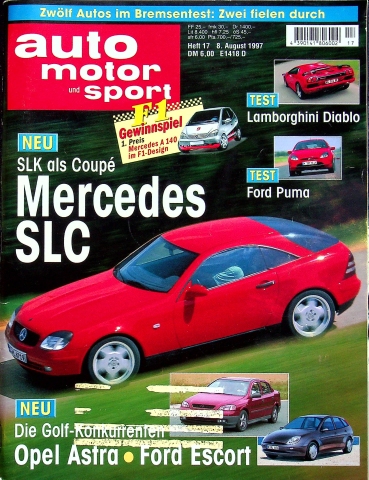Deckblatt Auto Motor und Sport (17/1997)